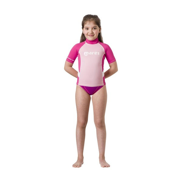Mares Rash Guard Junior Girls Short Sleeve