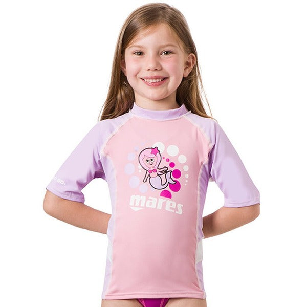Mares Rash Guard Kids Girl Short Sleeve