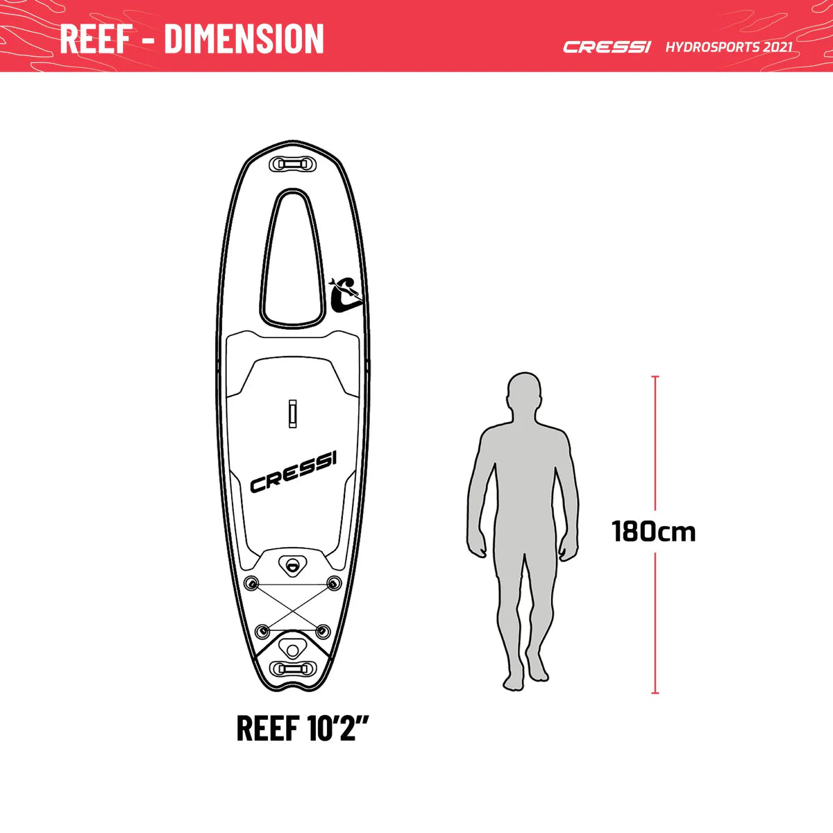 Cressi Reef Isup Set 10'2"