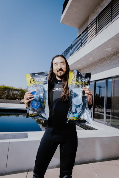 Cressi x Steve Aoki - Hiroquest Limited Edition Adult Mask & Snorkel Combo