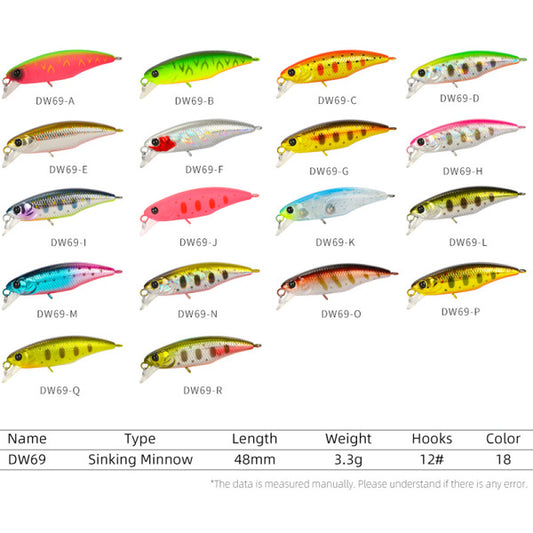 Tsurinoya Intruder48S Sinking Lure