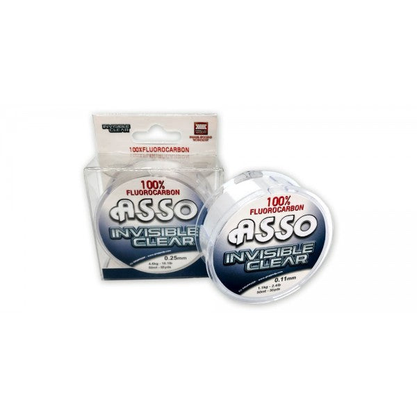 Asso Invisible Clear 100% fluorocarbon fishing line