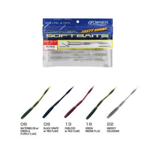 Owner Shiver Tail 4.5in Soft Lure
