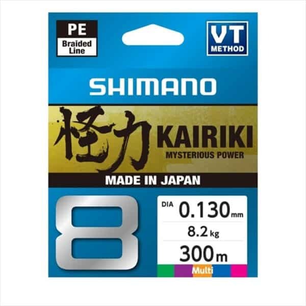 Shimano Kairiki Power X8 Multicolour Braid 300m
