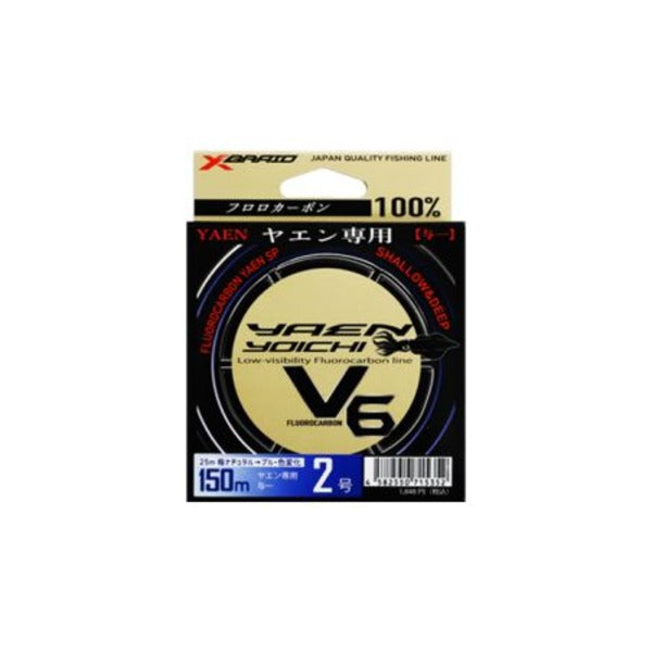 YGK X-Braid Yaen Yoichi V6 Fluorocarbon 150m